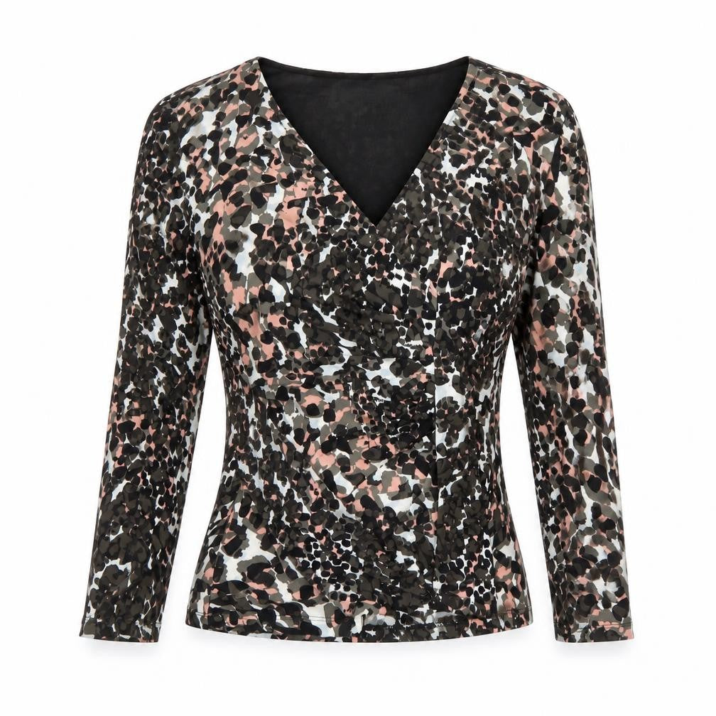 Laura Ashley Women's Multicoloured V-Neck Blouse Size 12