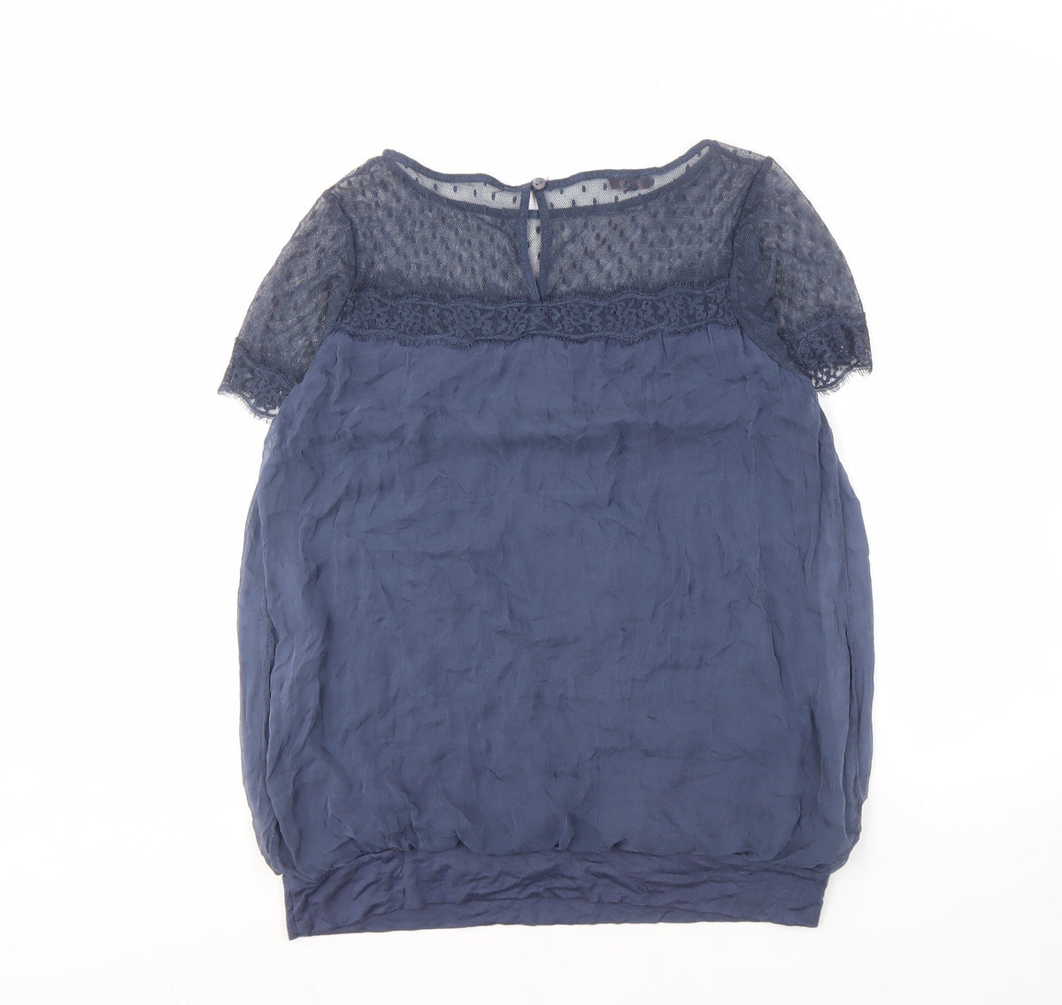 Phase Eight Women's Blue Lace Blouse - Size L