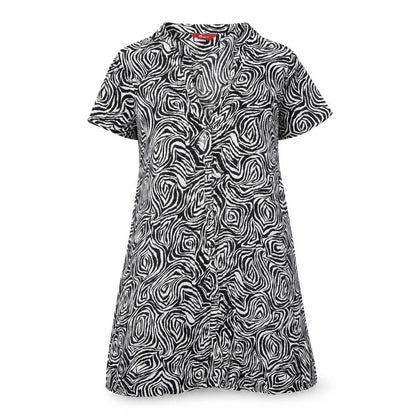 Monsoon Women's Black White Animal Print Dress Size 10