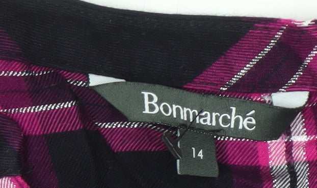 Bonmarché Women's Multicoloured Button-Up Shirt
