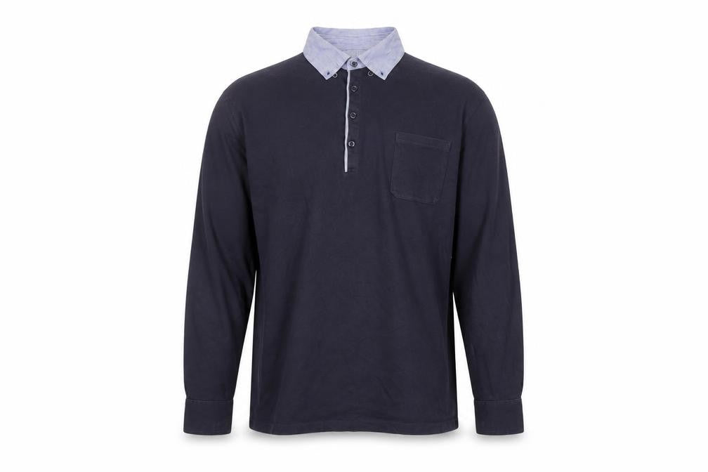 Marks & Spencer Blue Long Sleeve Polo M