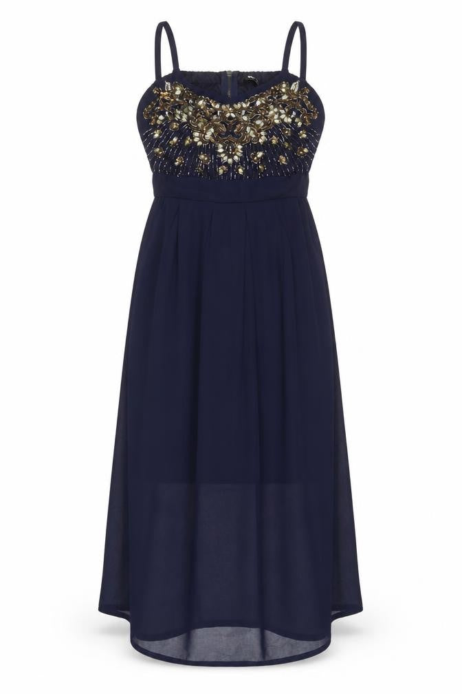 TFNC London Women's Blue A-Line Party Dress, Size S