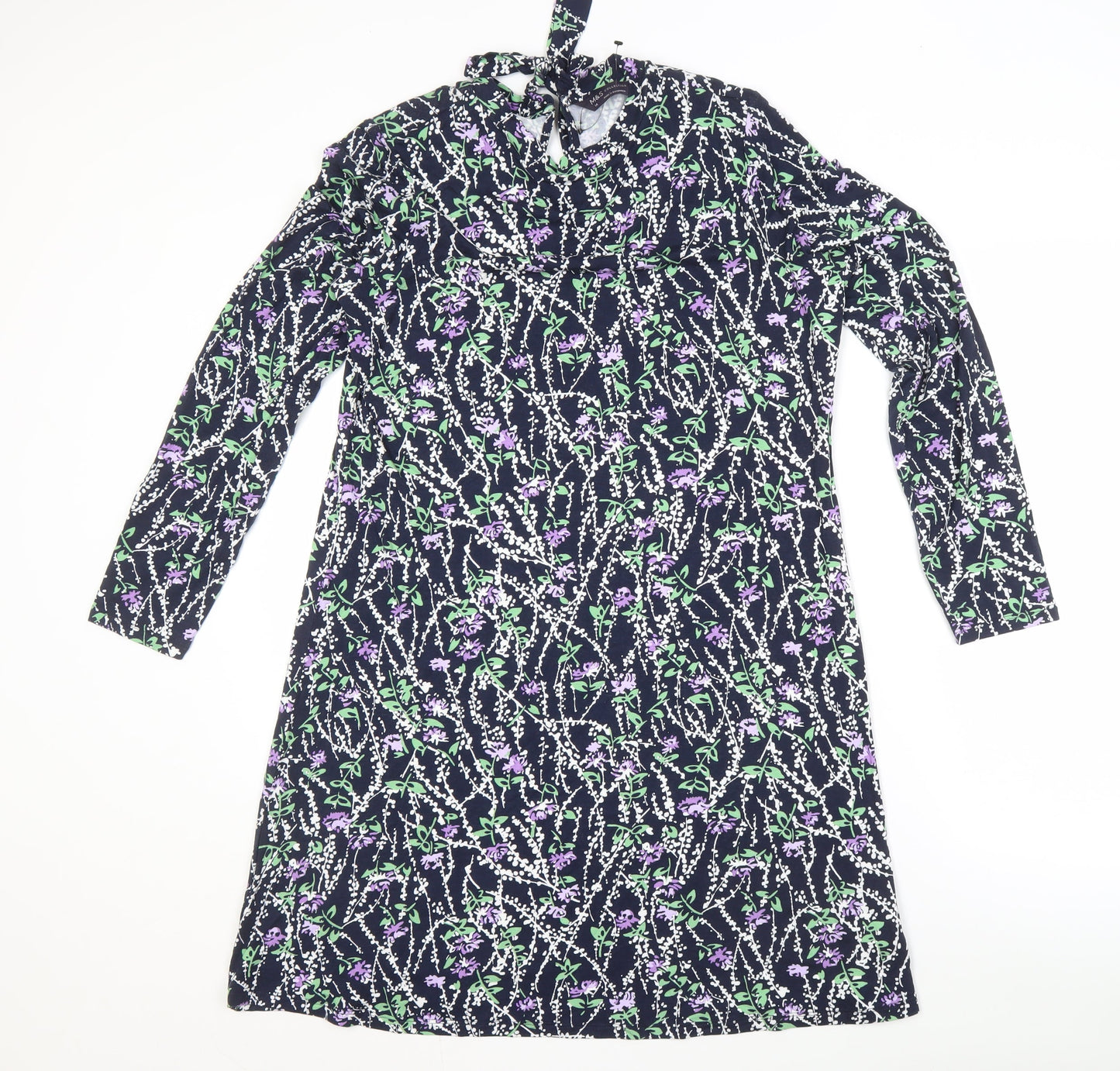Marks and Spencer Women's Multicoloured Floral Dress Size 14