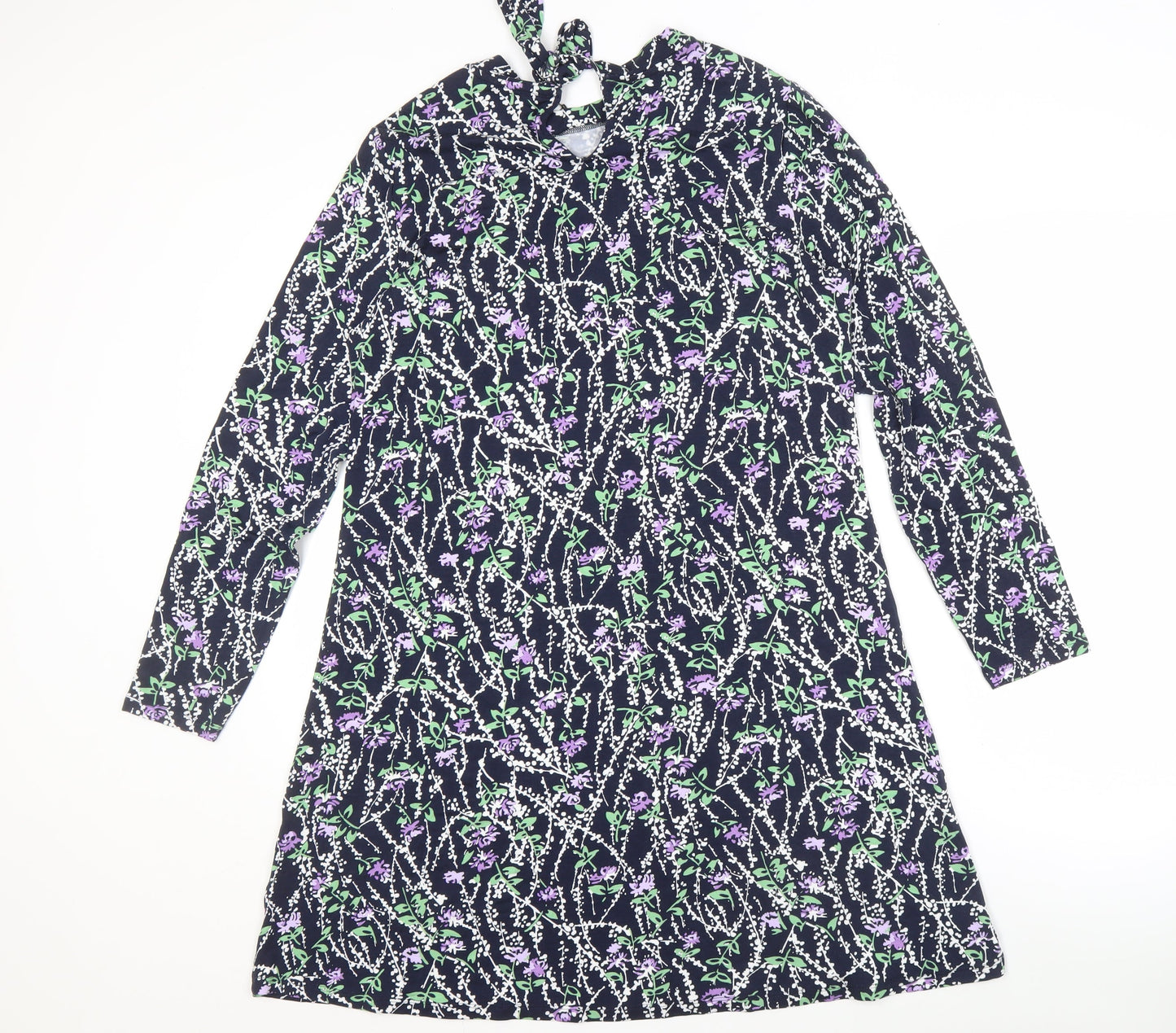 Marks and Spencer Women's Multicoloured Floral Dress Size 14