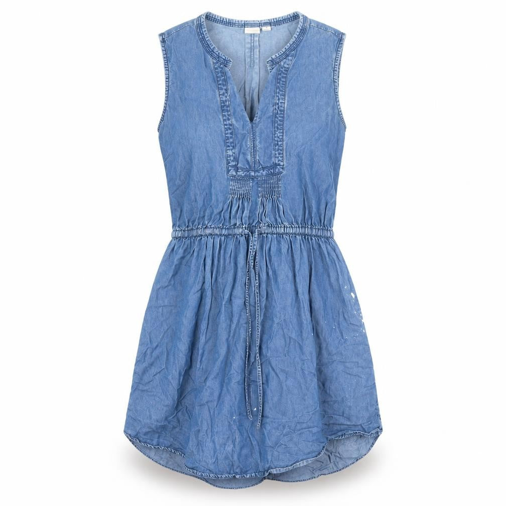 Gap Women's Blue Chambray Shirt Dress M