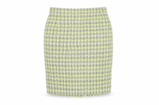 Laura Ashley Women's Check Knee Length Skirt, Size 6, Multicoloured