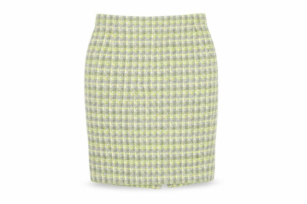 Laura Ashley Women's Check Knee Length Skirt, Size 6, Multicoloured