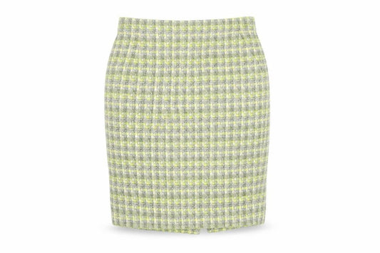 Laura Ashley Women's Check Knee Length Skirt, Size 6, Multicoloured