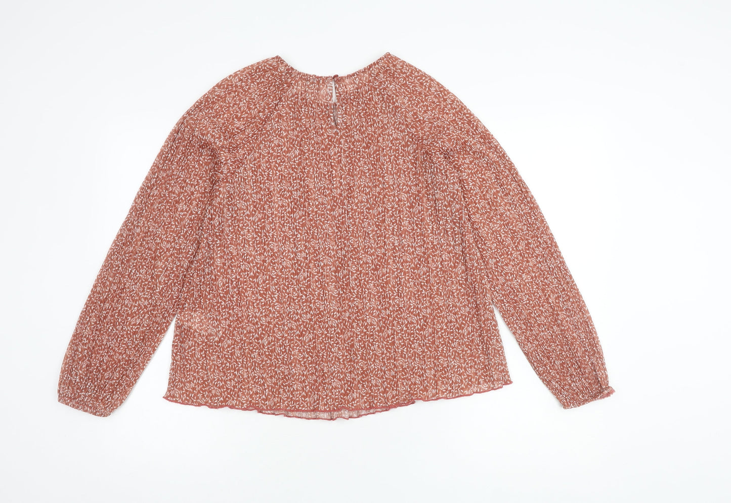 Marks & Spencer Women's Red Floral Blouse Size 10