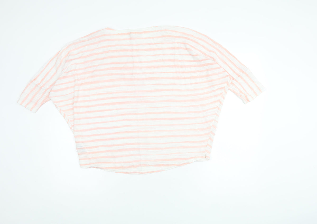 Phase Eight Women's Striped Knit Top, M, 3/4 Sleeve