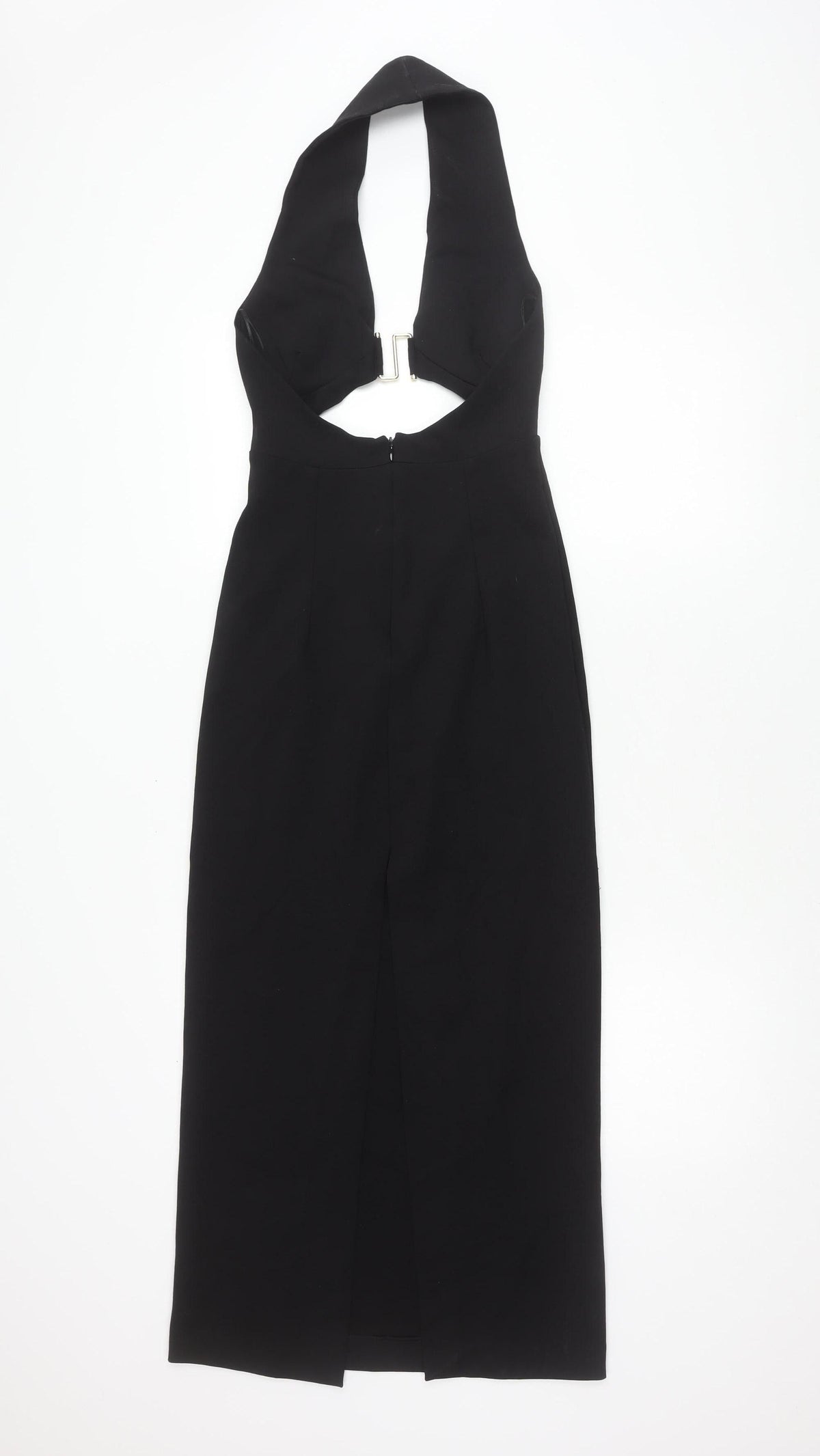 Zara Women’s Black Halter Midi Sheath Dress XS