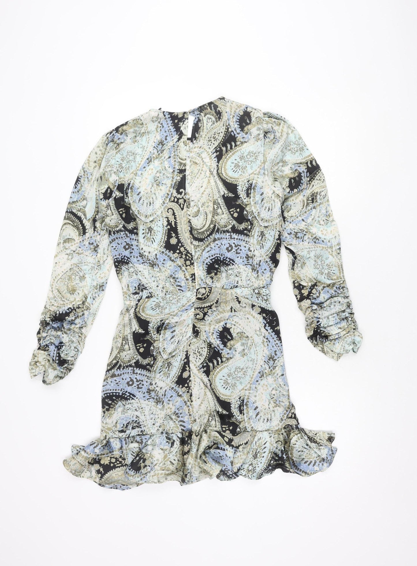 ZARA Women's Multicoloured Paisley Dress Size 8