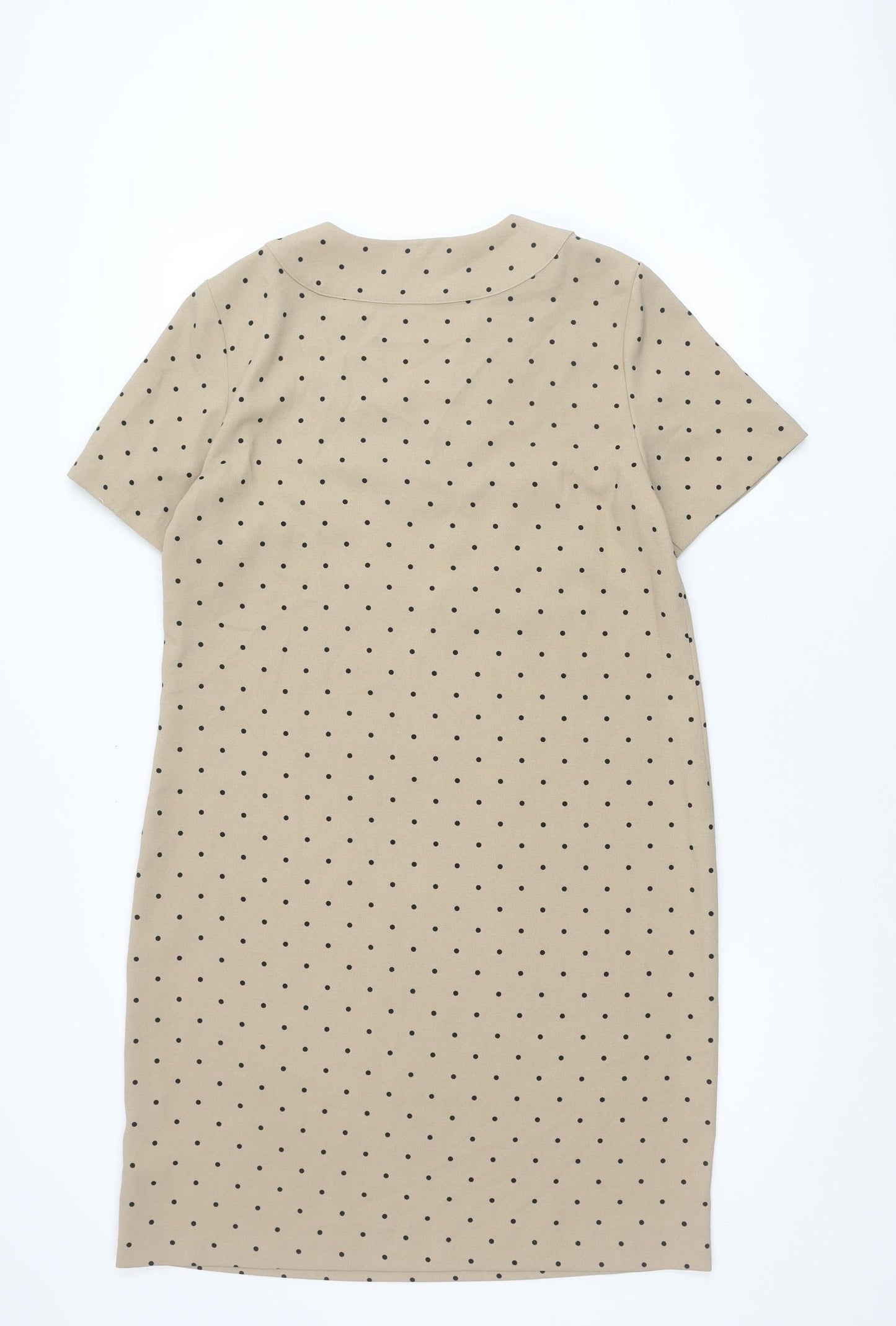 Marks & Spencer Women Beige Polka Dot Dress Size 12