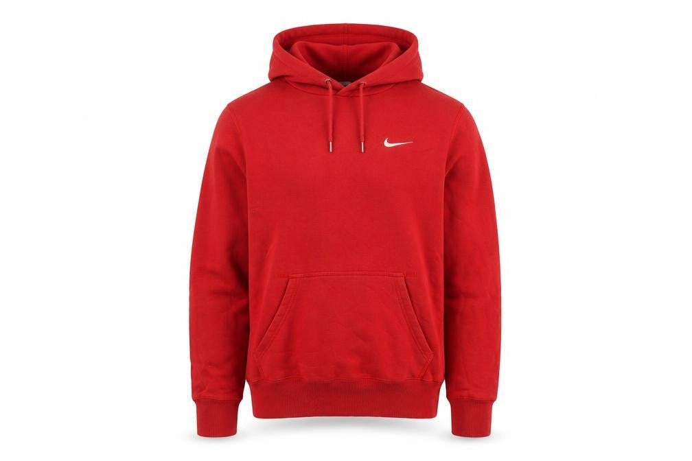 Nike Men's Red Pullover Hoodie S - Stylish & Warm