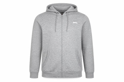 Slazenger Men's Grey Hooded Basic Jacket L