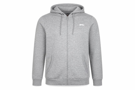 Slazenger Men's Grey Hooded Basic Jacket L