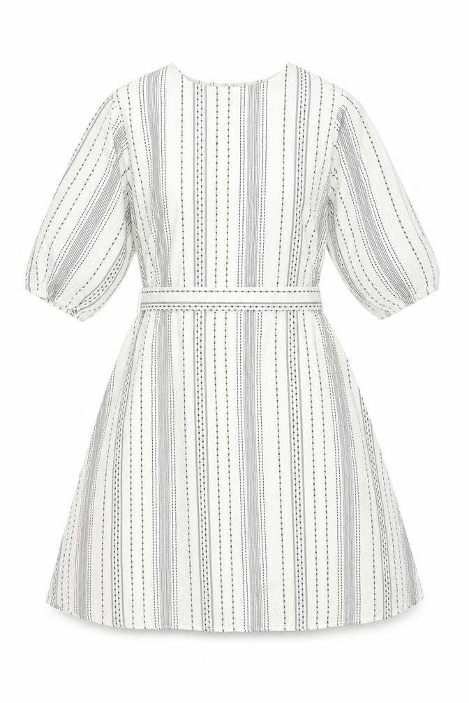 ZOLA Women's XL White Striped Dress