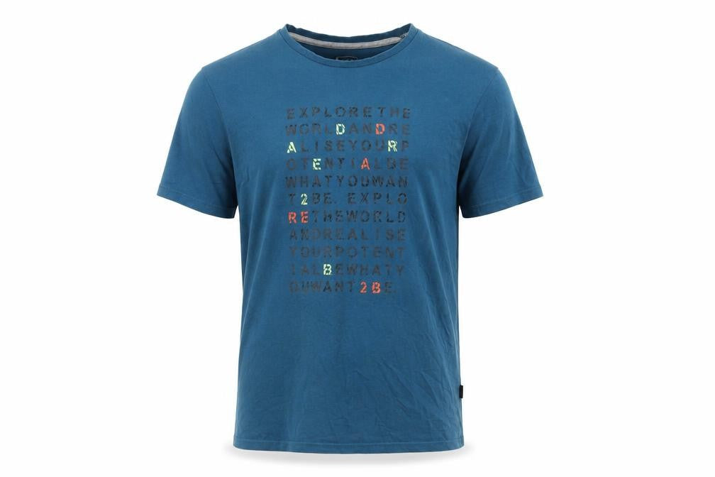 Dare 2b Men's Blue Crew Neck Graphic T-Shirt M