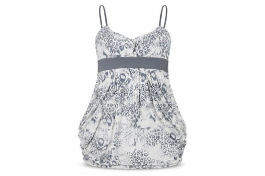 Quiz Women's Grey Animal Print Slip Dress - Size 14