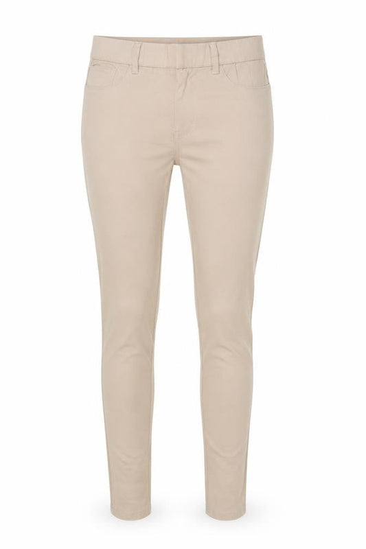 Women's Beige Jegging, 3XS, Cotton Blend, Regular Fit