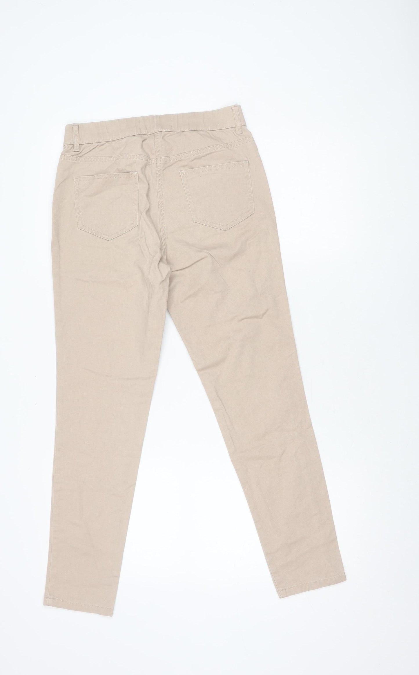 Women's Beige Jegging, 3XS, Cotton Blend, Regular Fit