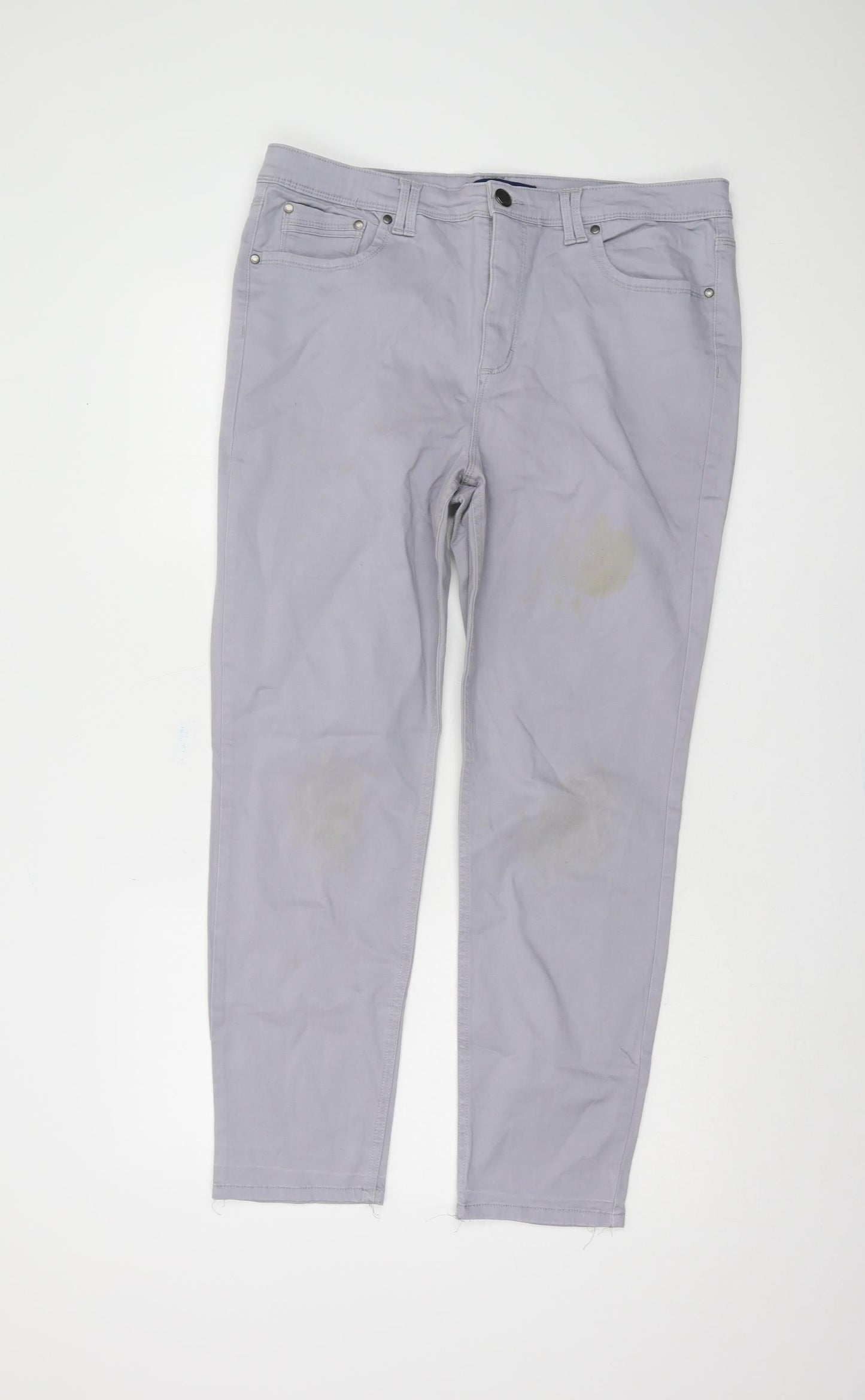 Bandolino Women's Grey Straight Trousers Size 18