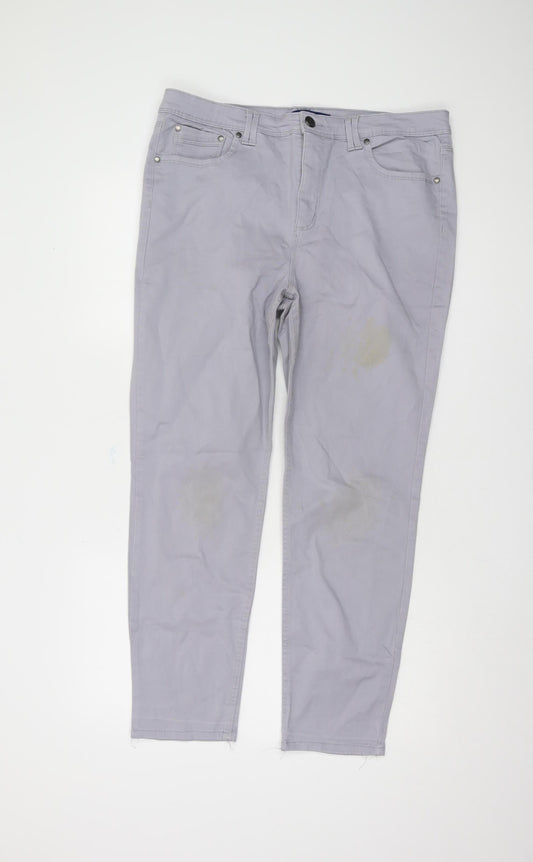 Bandolino Women's Grey Straight Trousers Size 18