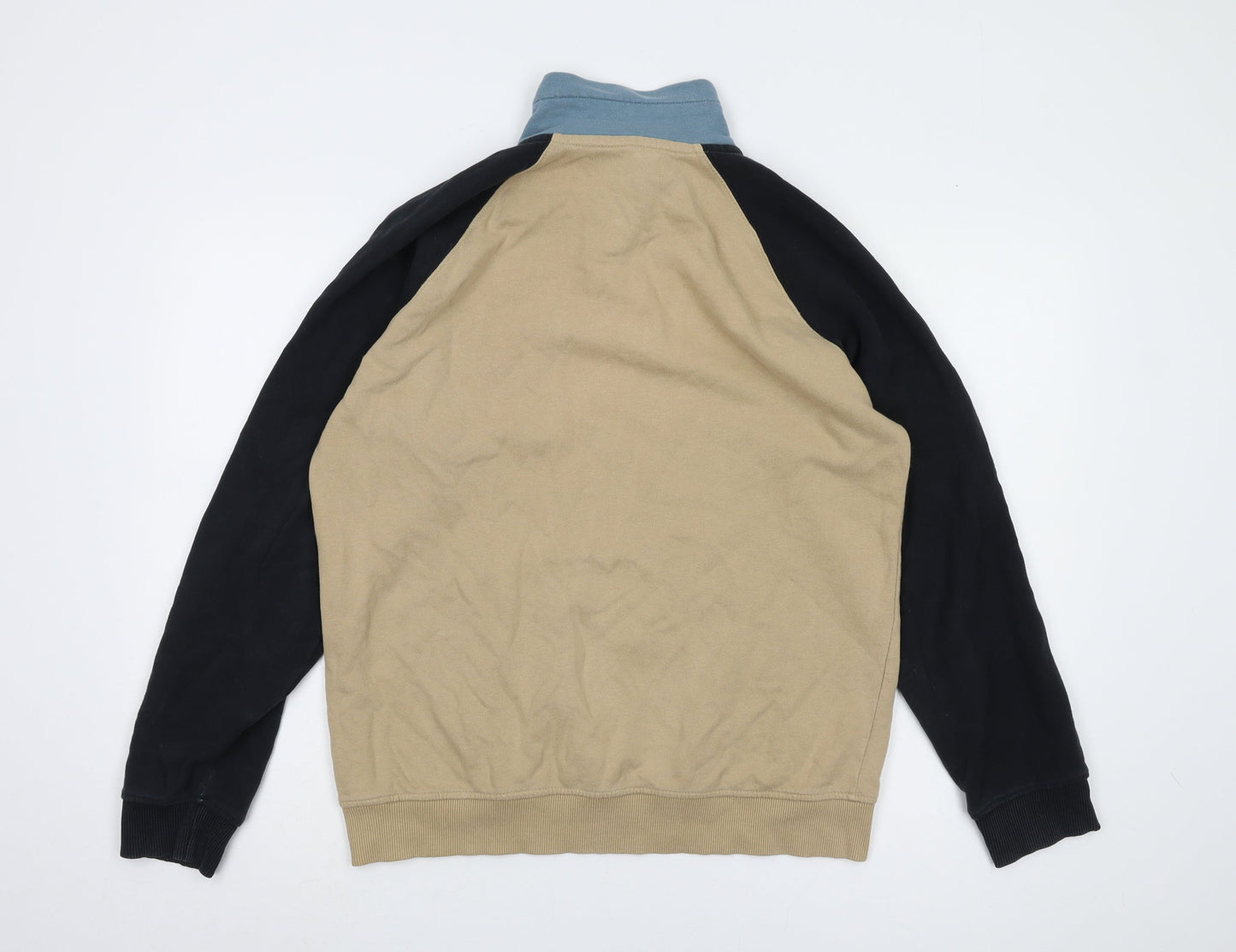 Blend Men's XL Beige Full Zip Sweatshirt, High Neck