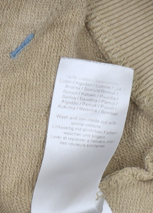 Blend Men's XL Beige Full Zip Sweatshirt, High Neck