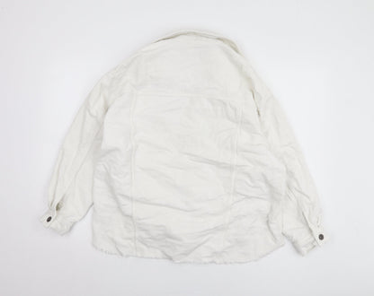 Zara Women's White Corduroy Jacket S