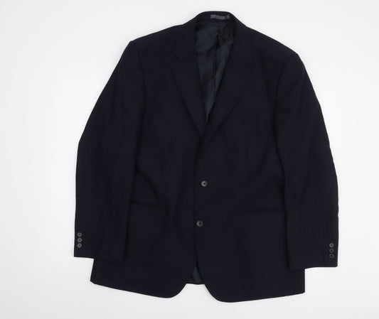 Scott & Taylor Men's Blue Regular Fit Blazer Jacket 44R