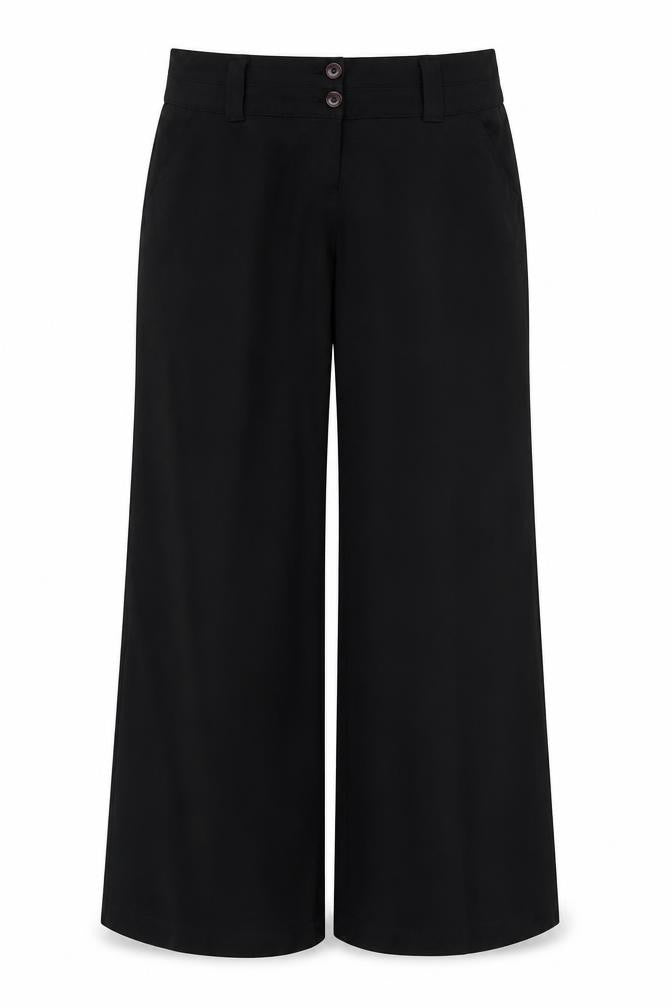 Sapparilla Women's Black Wide-Leg Trousers Size 16