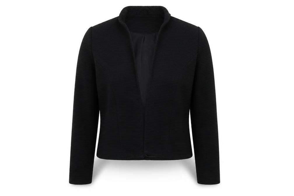 ONLY Women's Black Jacket Size 10 Lined Casual