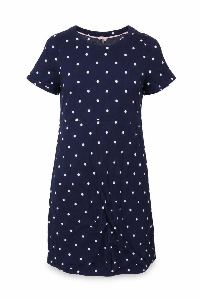 Joules Women's Blue Polka Dot Dress Size 8
