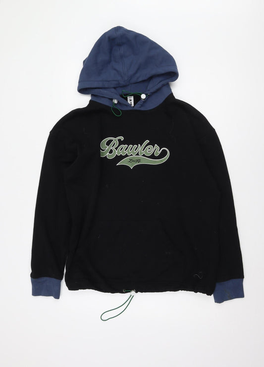 GAYR Men's Black Pullover Hoodie - Regular Fit