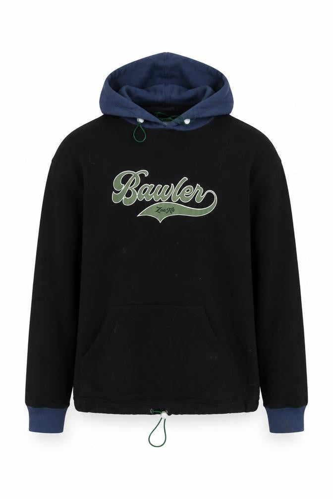 GAYR Men's Black Pullover Hoodie - Regular Fit