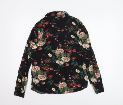 Back view of ICHI Women's Multicoloured Floral Blouse, size S