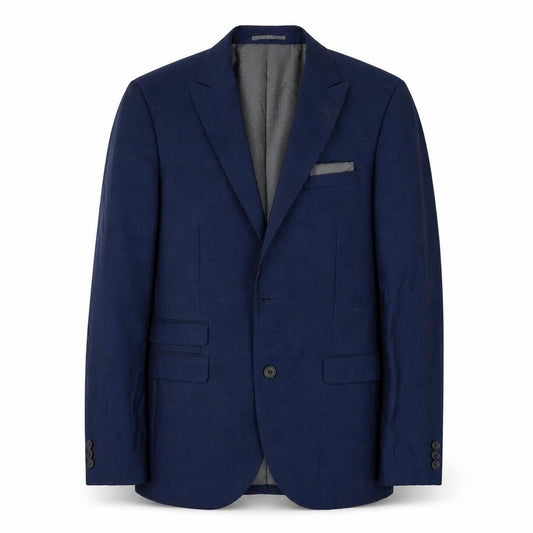 Next Men's Blue Blazer Jacket 40R Wool-Blend Business