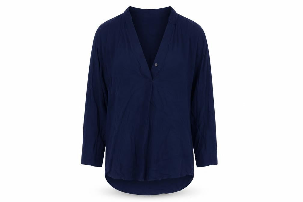 Gap Women's Blue Viscose Blouse XS Casual Button