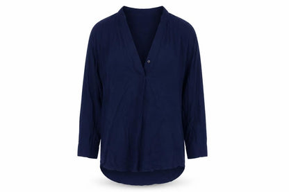 Gap Women's Blue Viscose Blouse XS Casual Button