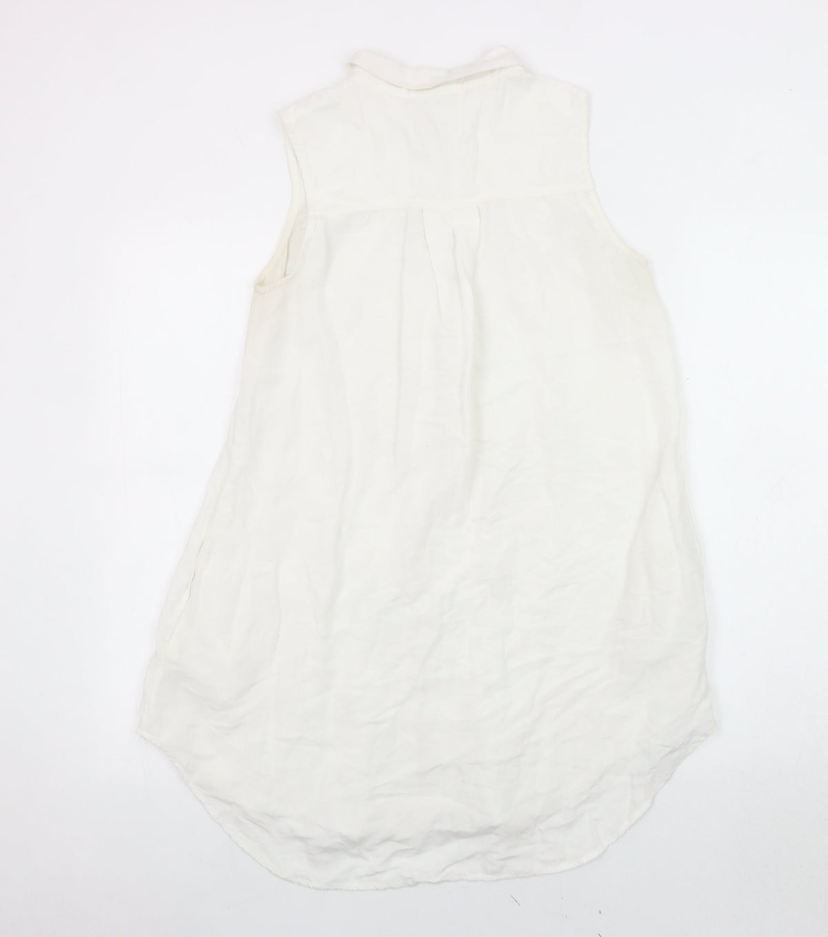 Fat Face Women's White Button-Up Shirt, Size 10