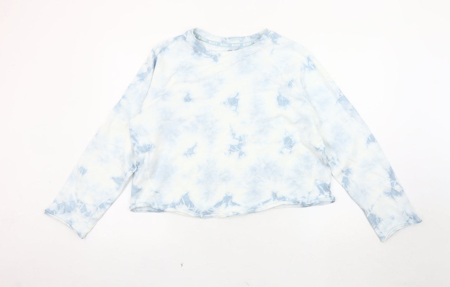 Marks and Spencer Women's Blue Tie-Dye Sweatshirt