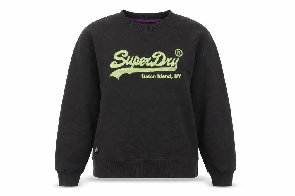 Superdry Unisex Black Pullover Sweatshirt Size 14