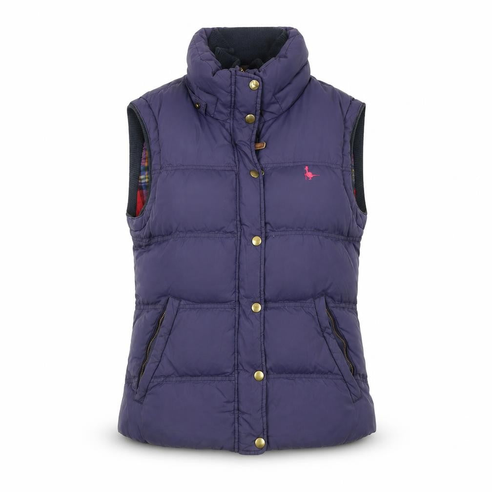 Jack Wills Women's Purple Puffer Waistcoat Size 10