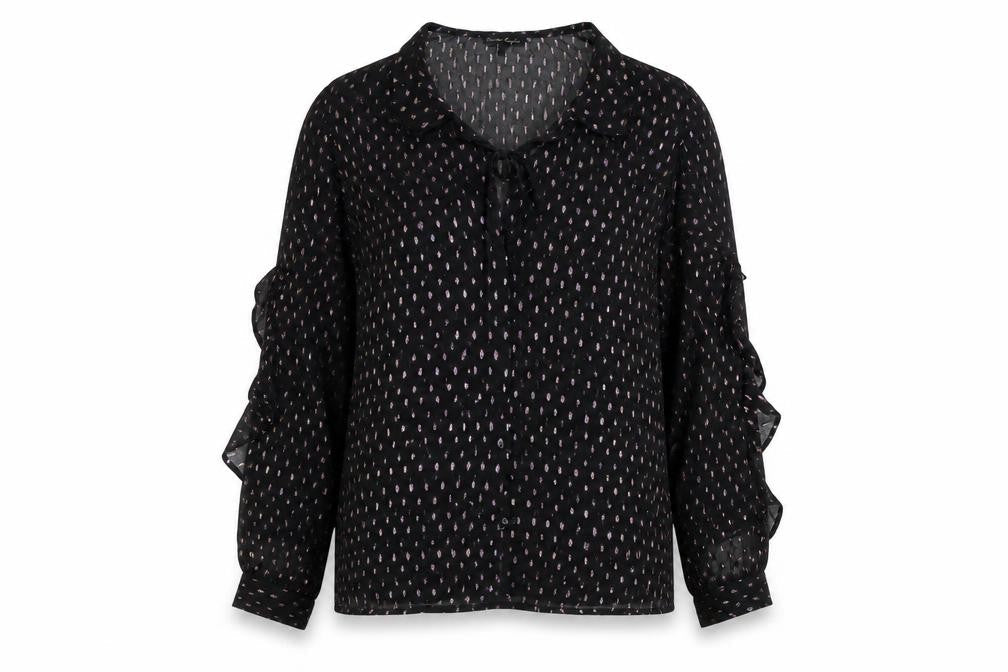 Phase Eight Women's Black Tunic Blouse Long Sleeve
