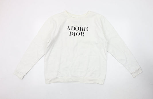 Anvil Women's White Pullover Sweatshirt M