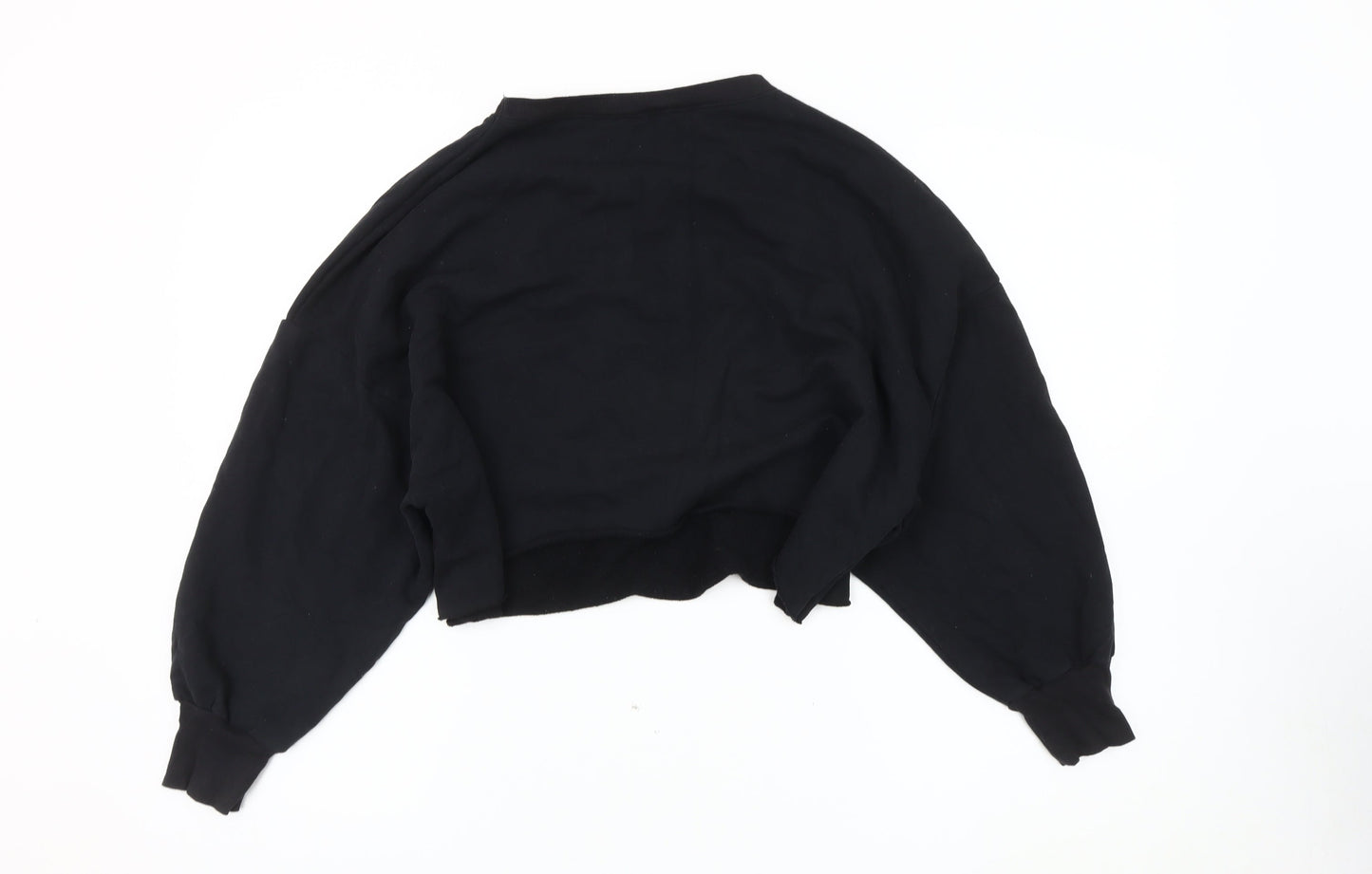 Zara Women's Black Pullover Sweatshirt, Size S