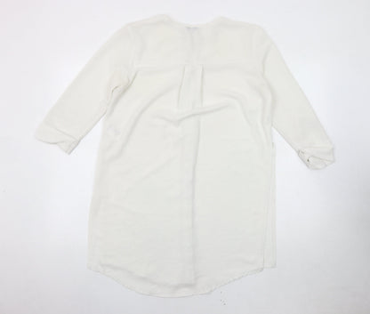 Light Before Dark Women's White Button-Up Shirt XS