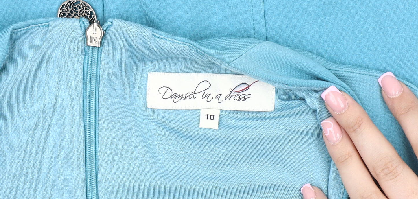 Damsel in a Dress Women's Blue Sheath Dress Size 10