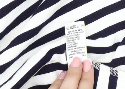 Marks & Spencer Women's Striped Sheath Dress Size 14